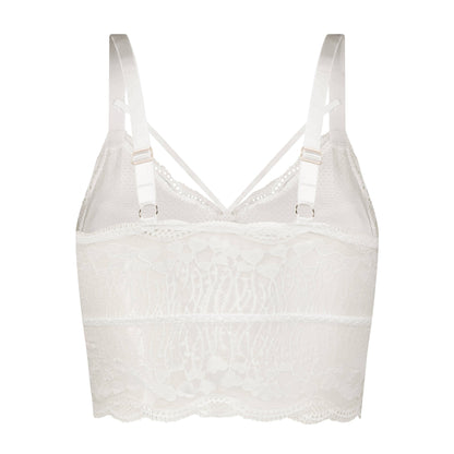 Luna Lace Bralette - White