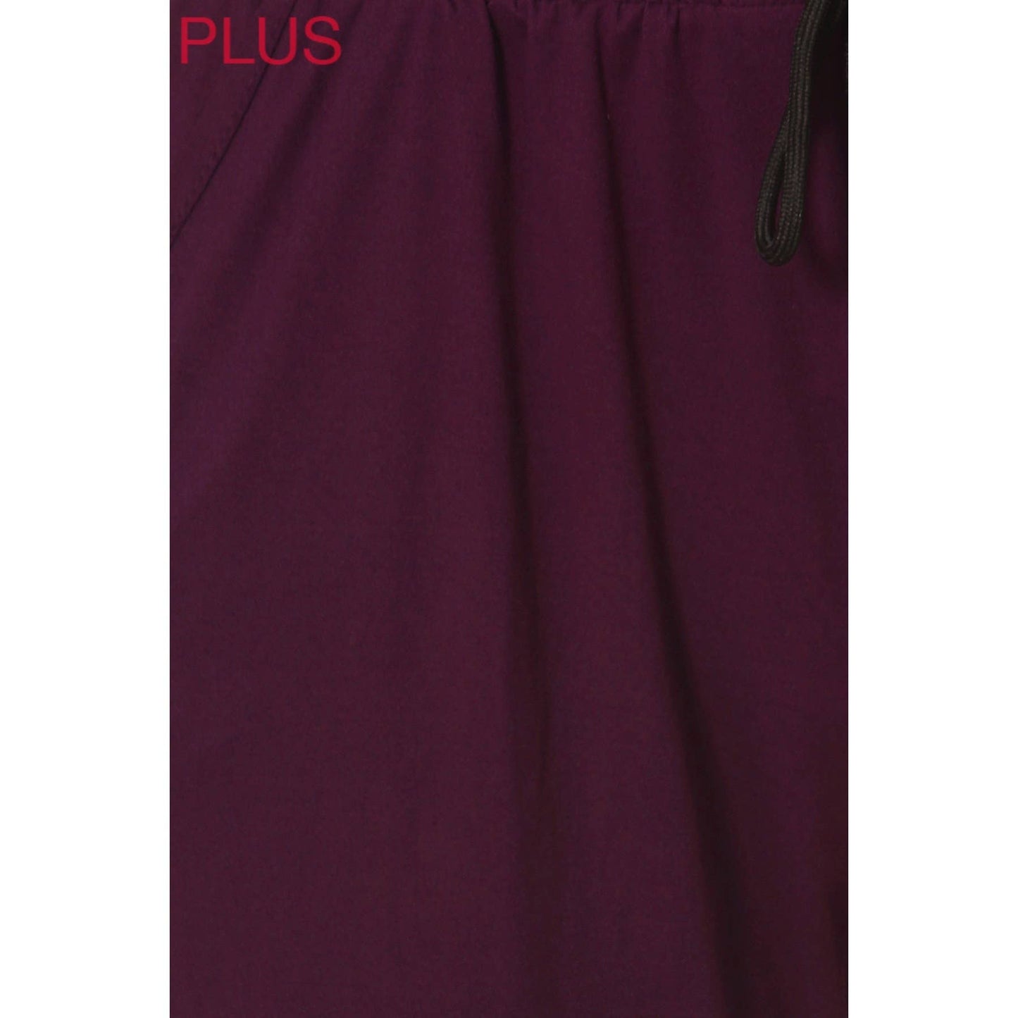 Plus Size Joggers - Wine
