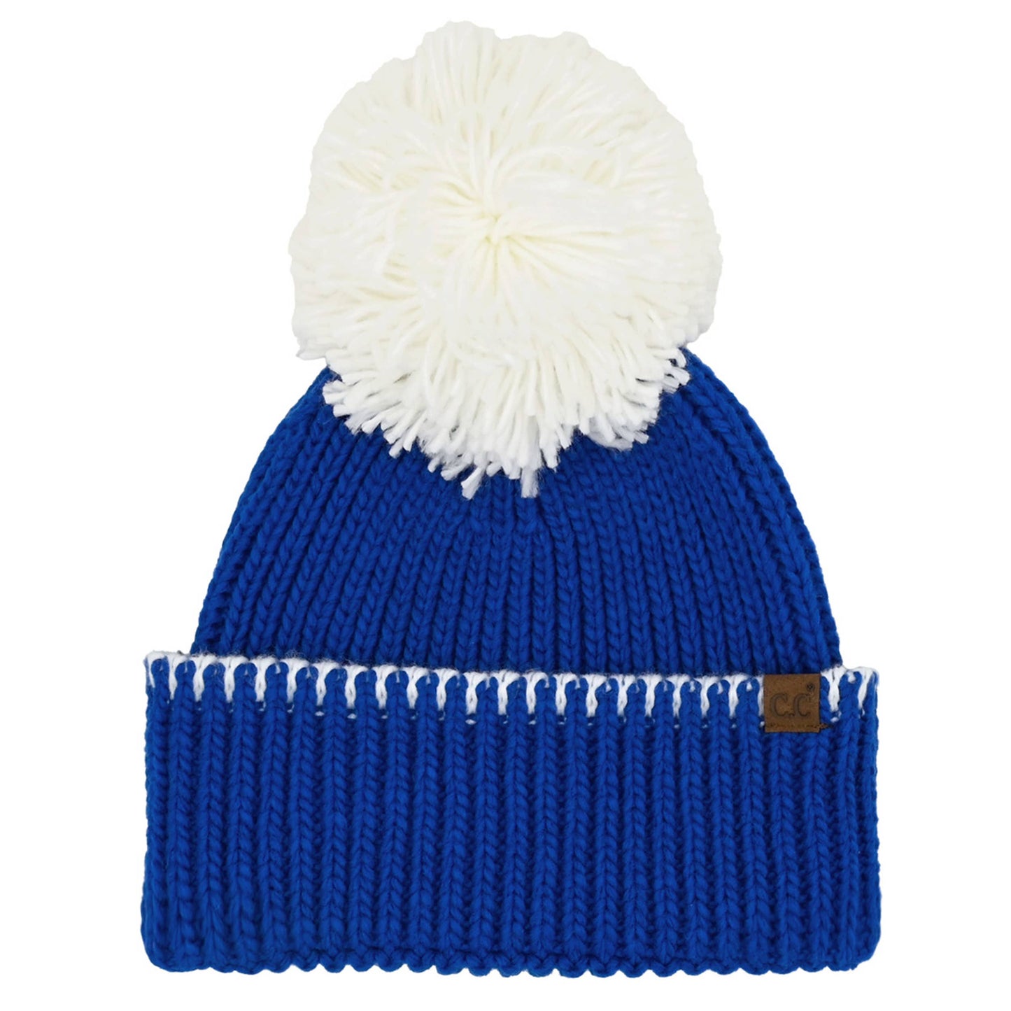C.C Yarn Pom - Blue/Wht