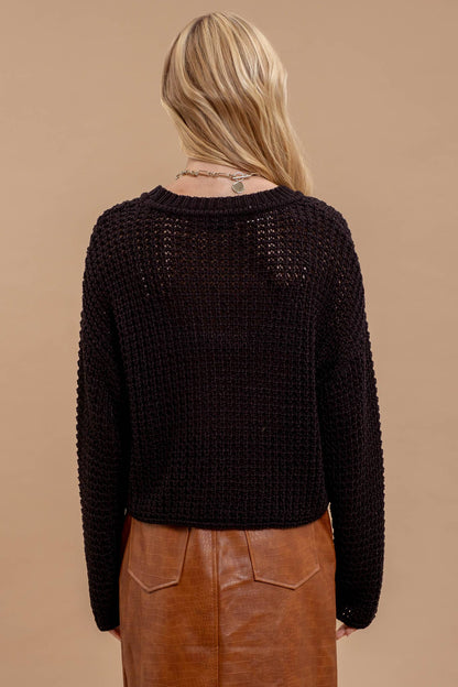 Crochet Knit Sweater