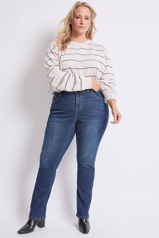 Plus High Rise Curve Straight Leg