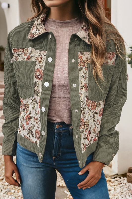 Retro Floral Patchwork Jacket
