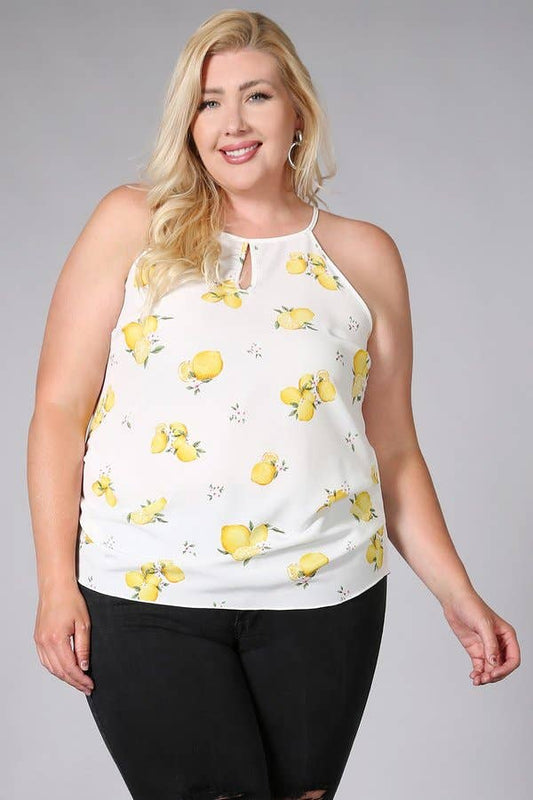 Plus Size Lemon Cami Top