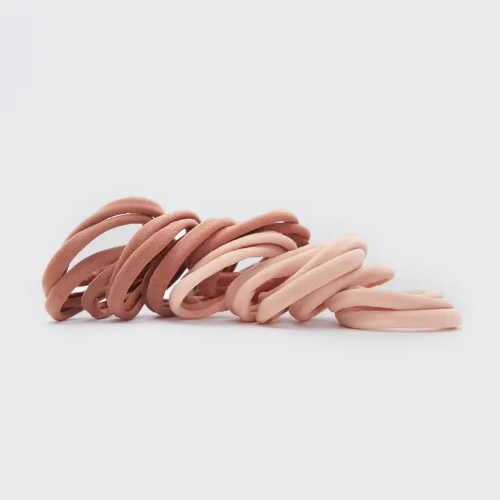 Kitsch Hair Elastics - 20pack - Blush