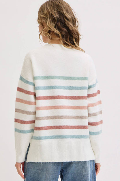 Cozy Stripe Knit Sweater