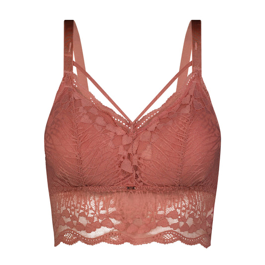 Luna Lace Bralette - Brick