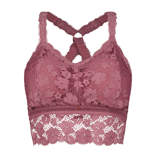 Juliette Lace Bralette by JadyK - Tea Rose