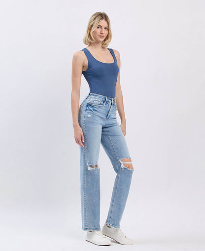 Hannah High Rise - Straight Jeans