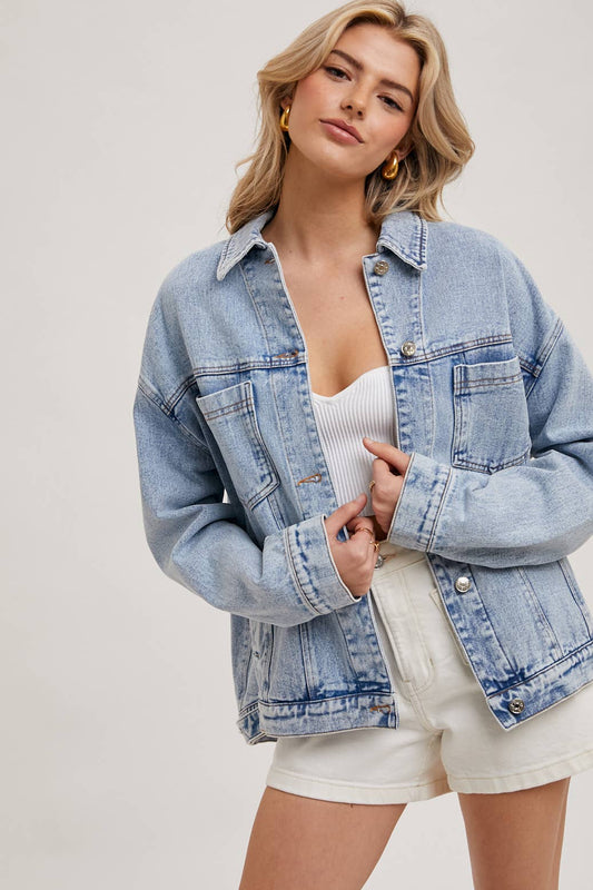 Demi Denim Jacket -Lt Wash