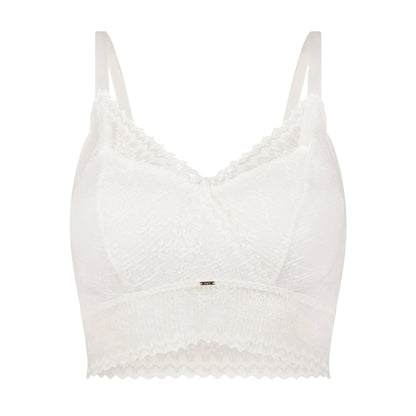 Skye Lace Bralette - White